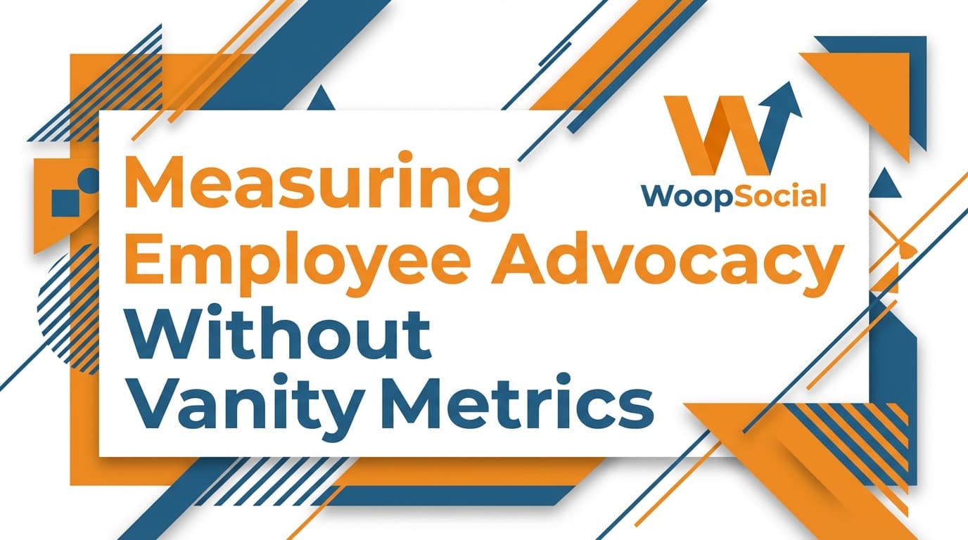 Employee advocacy metrics title logo.