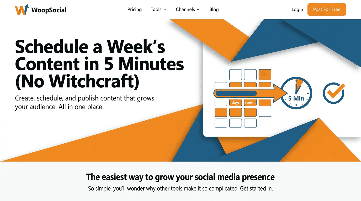 Fast content scheduling, no magic.