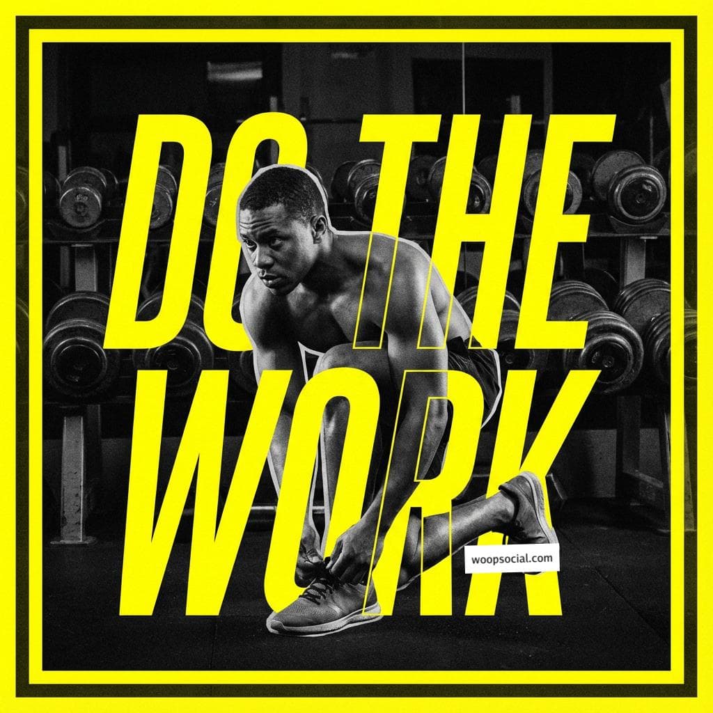 Bold Yellow Typographic Motivator