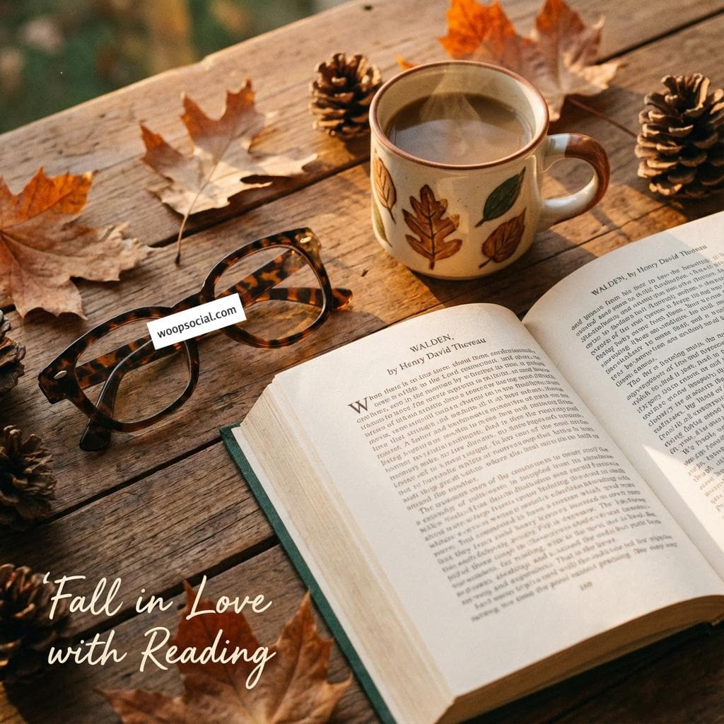 Cozy Autumn Reading Glasses Aesthetic