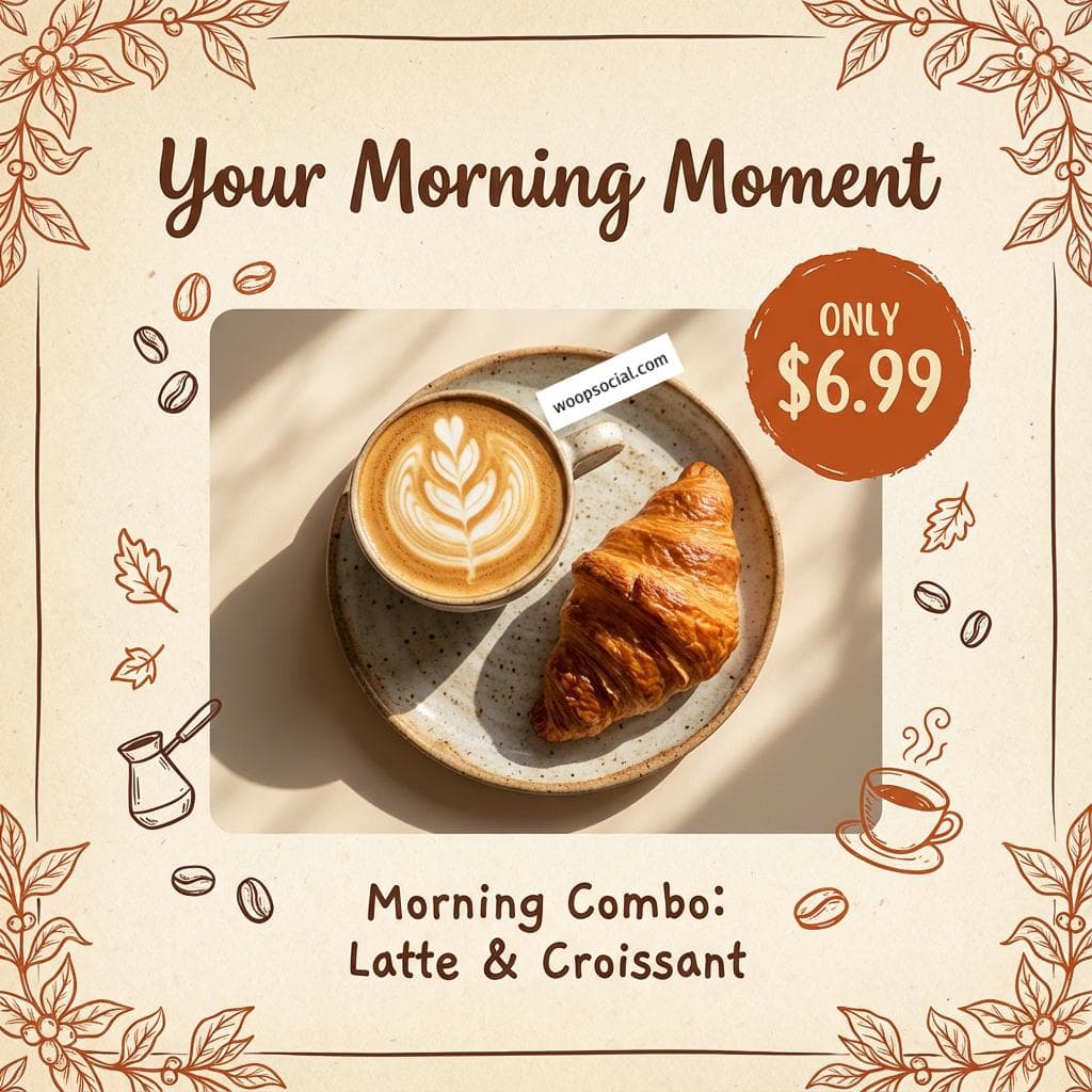 Cozy Morning Coffee & Pastry