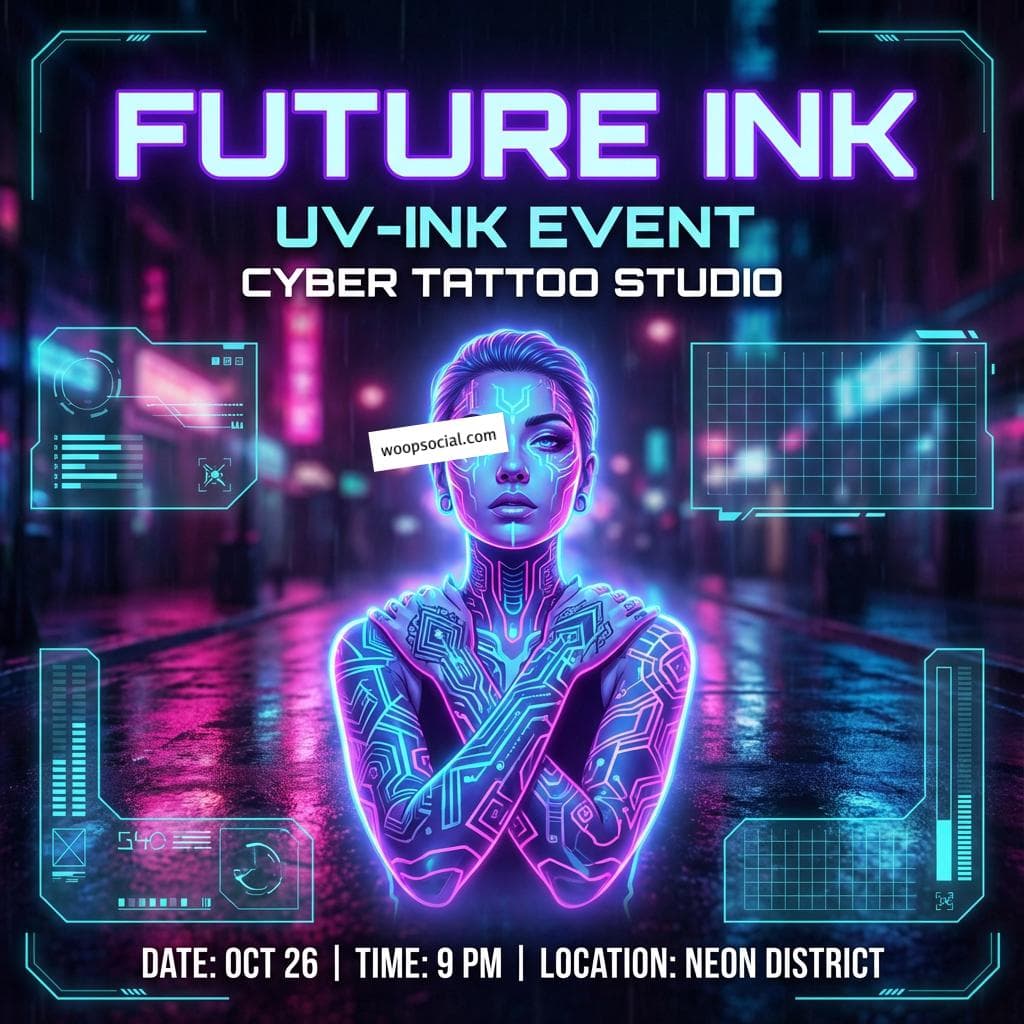 Cyberpunk Neon Ink