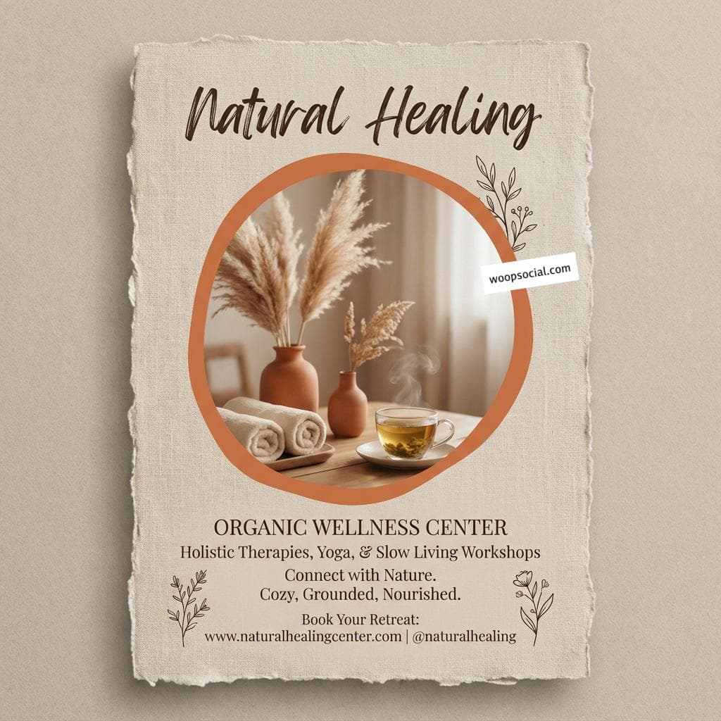 Earthy Organic Warmth Flyer