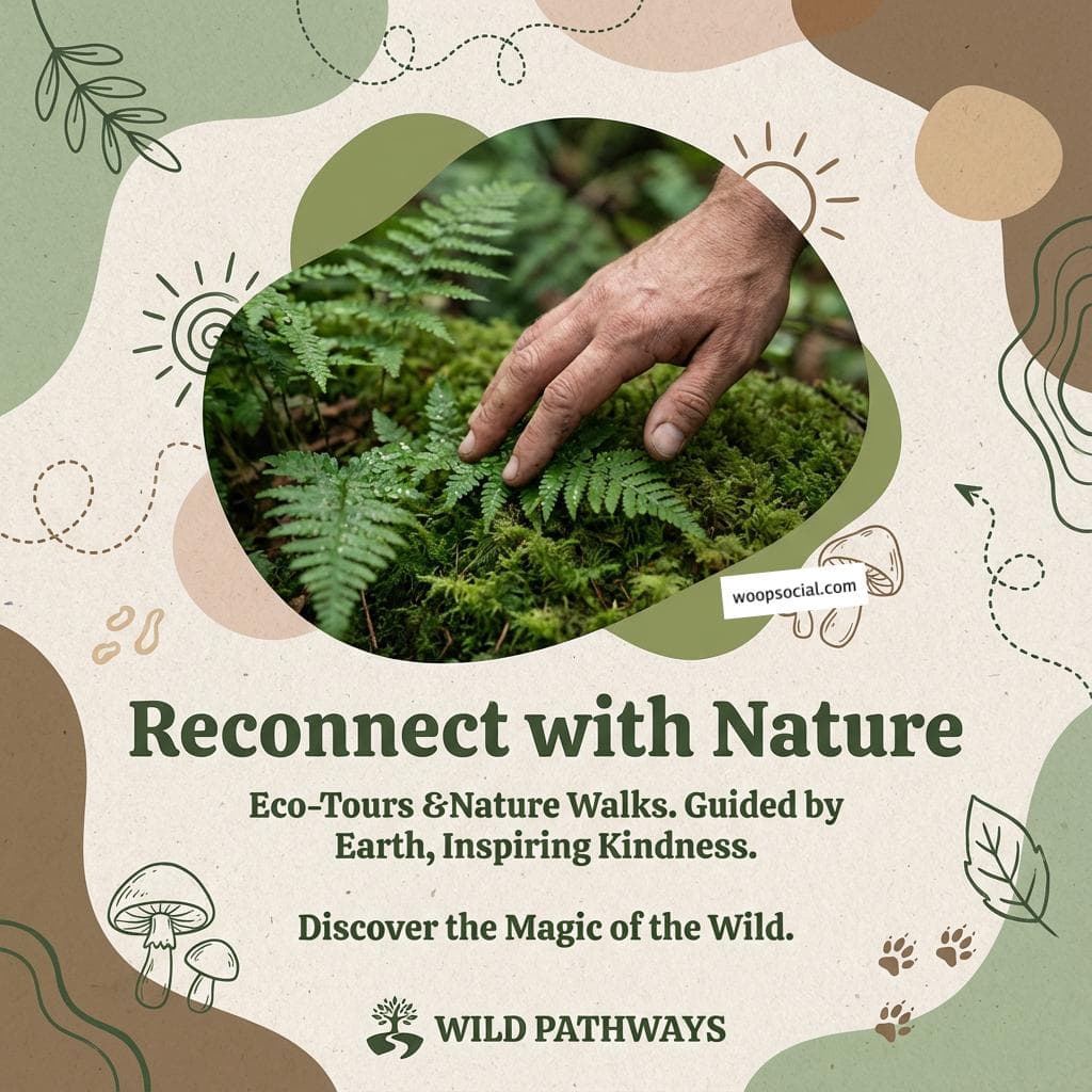 Eco Friendly Nature Walk Flyer