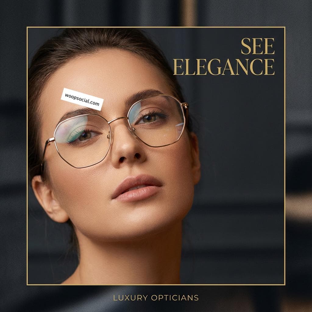Elegant Luxury Eyewear Fashion Showcase