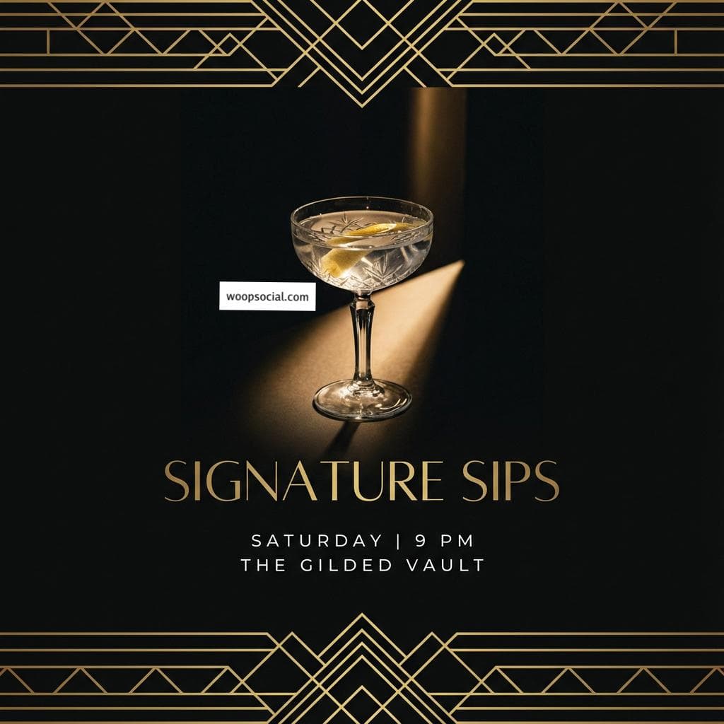 Elegant Speakeasy Cocktail Hour