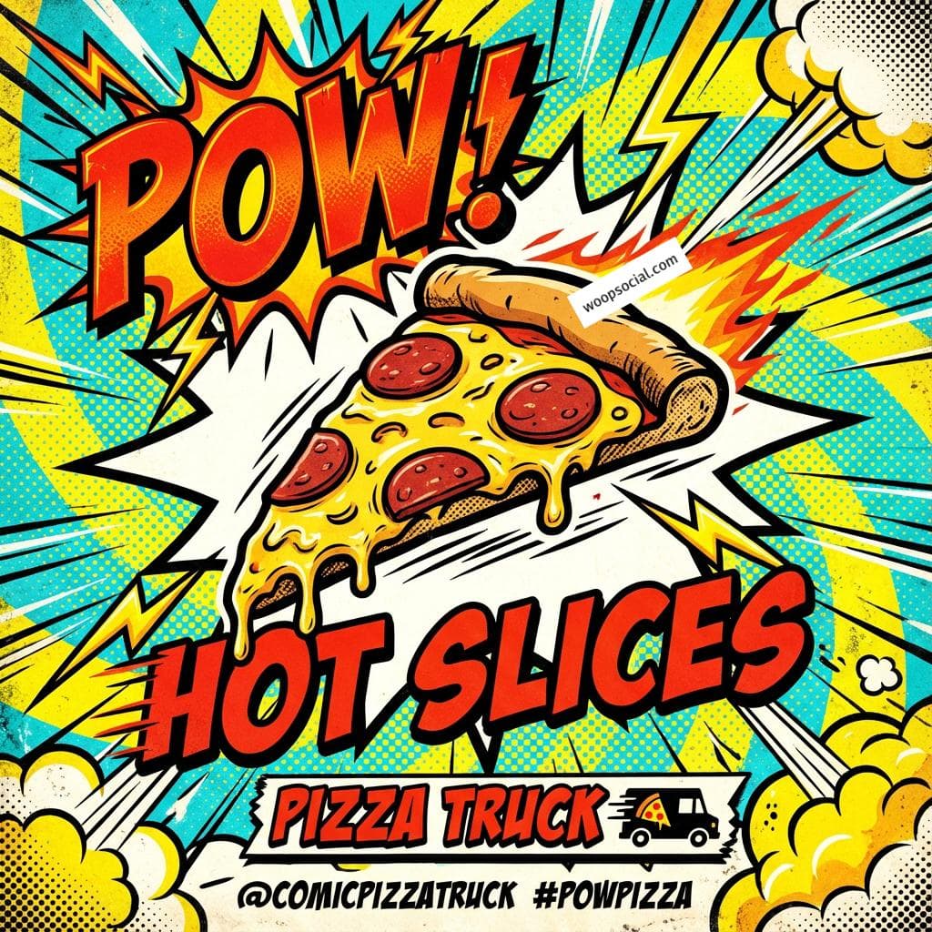 Explosive Pop Art Pizza