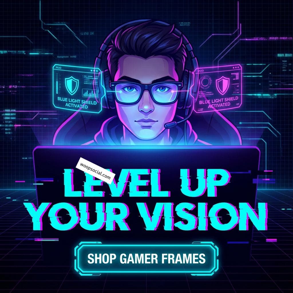 Futuristic Blue Light Gamer Protection