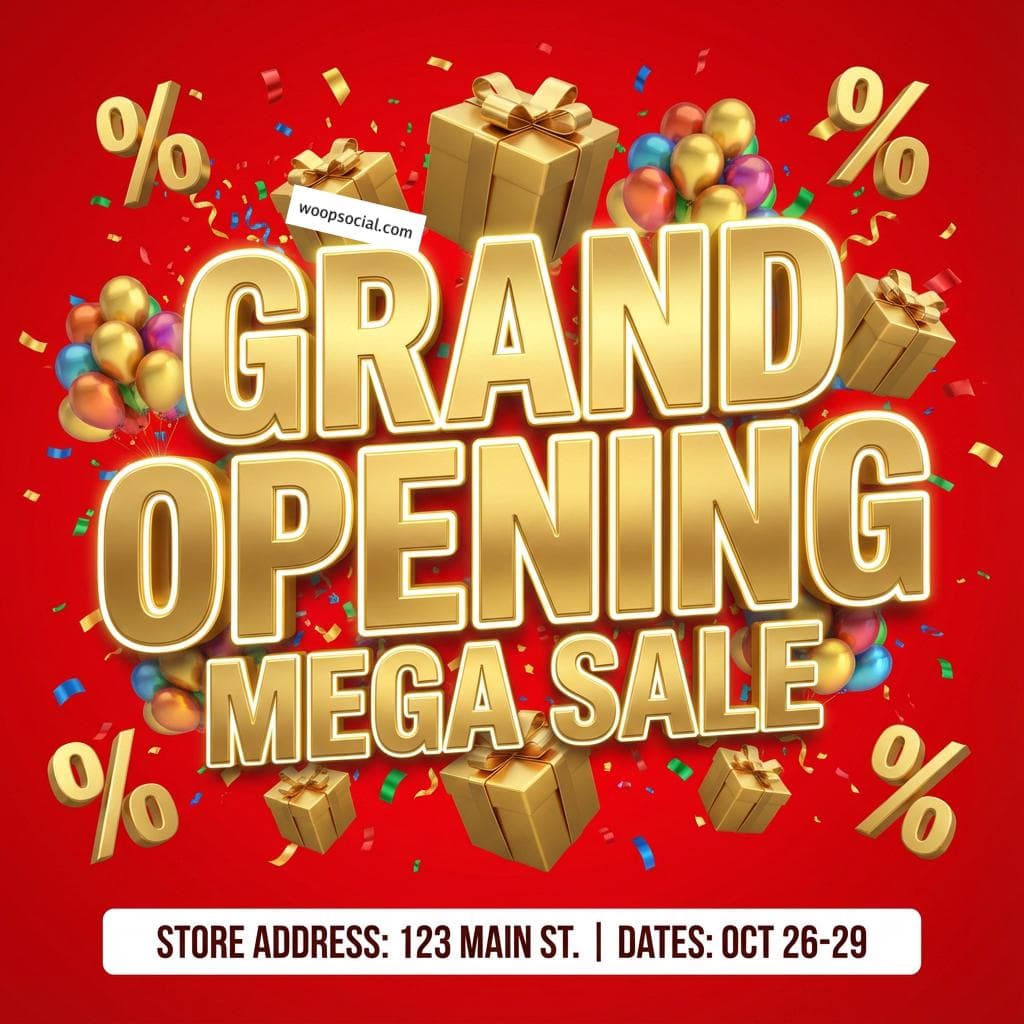 Grand Opening Confetti Celebration