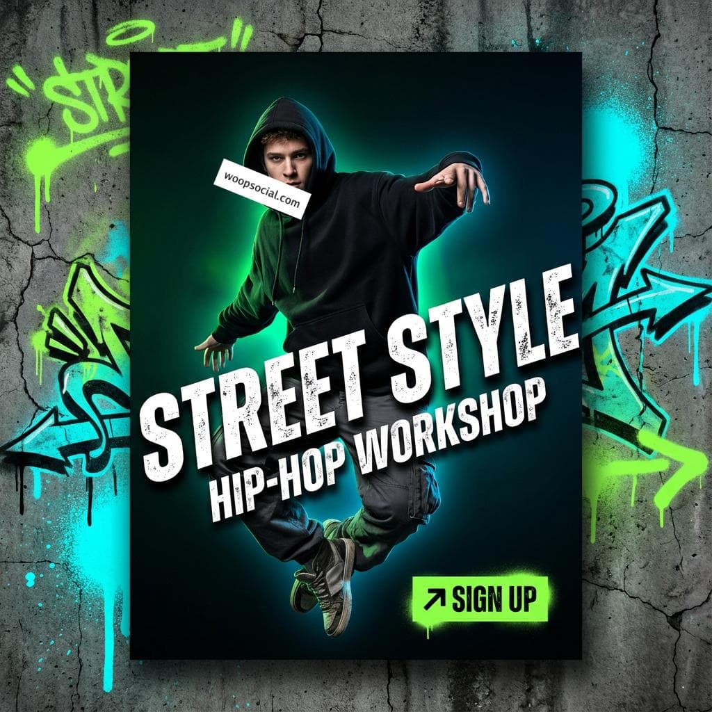 Gritty Urban Hip Hop Flyer