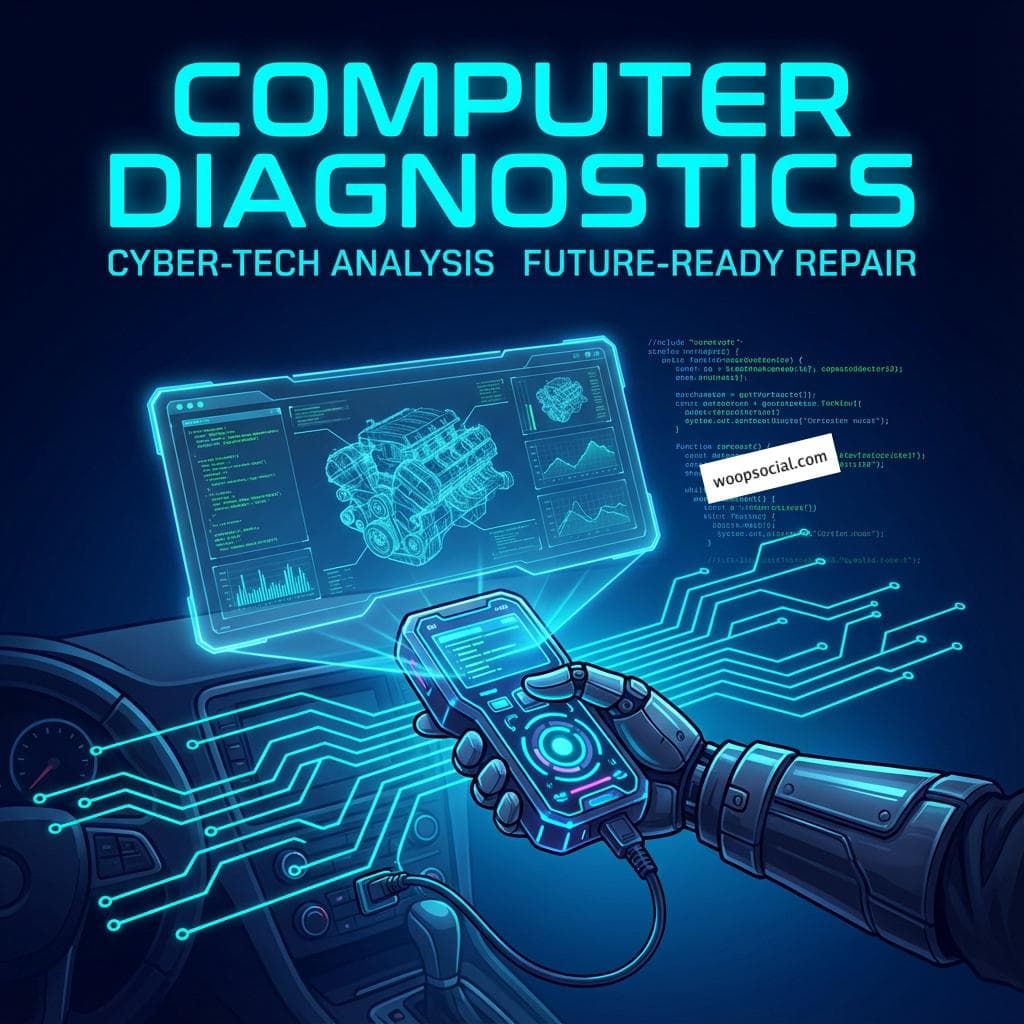 High Tech Auto Diagnostics Layout