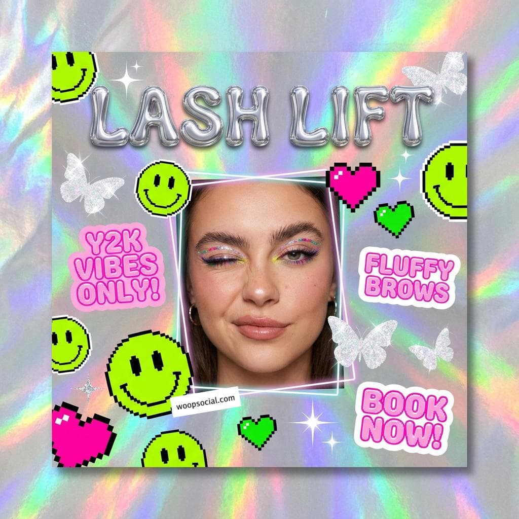 Holographic Silver Y2K Aesthetics