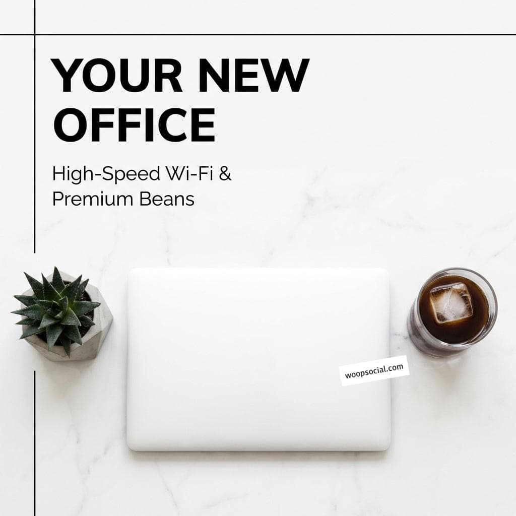 Modern Minimalist Remote Work Hub