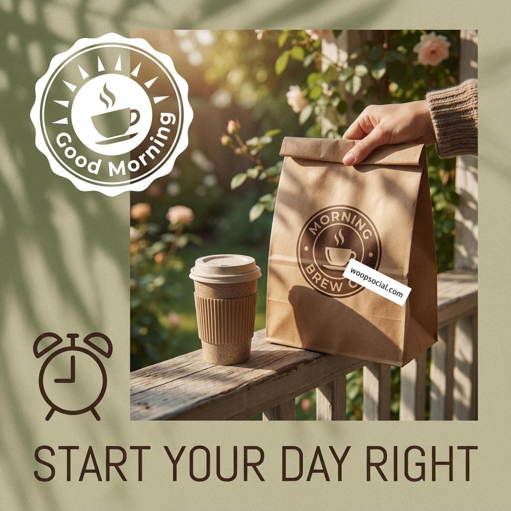 Morning Coffee Paper Bag