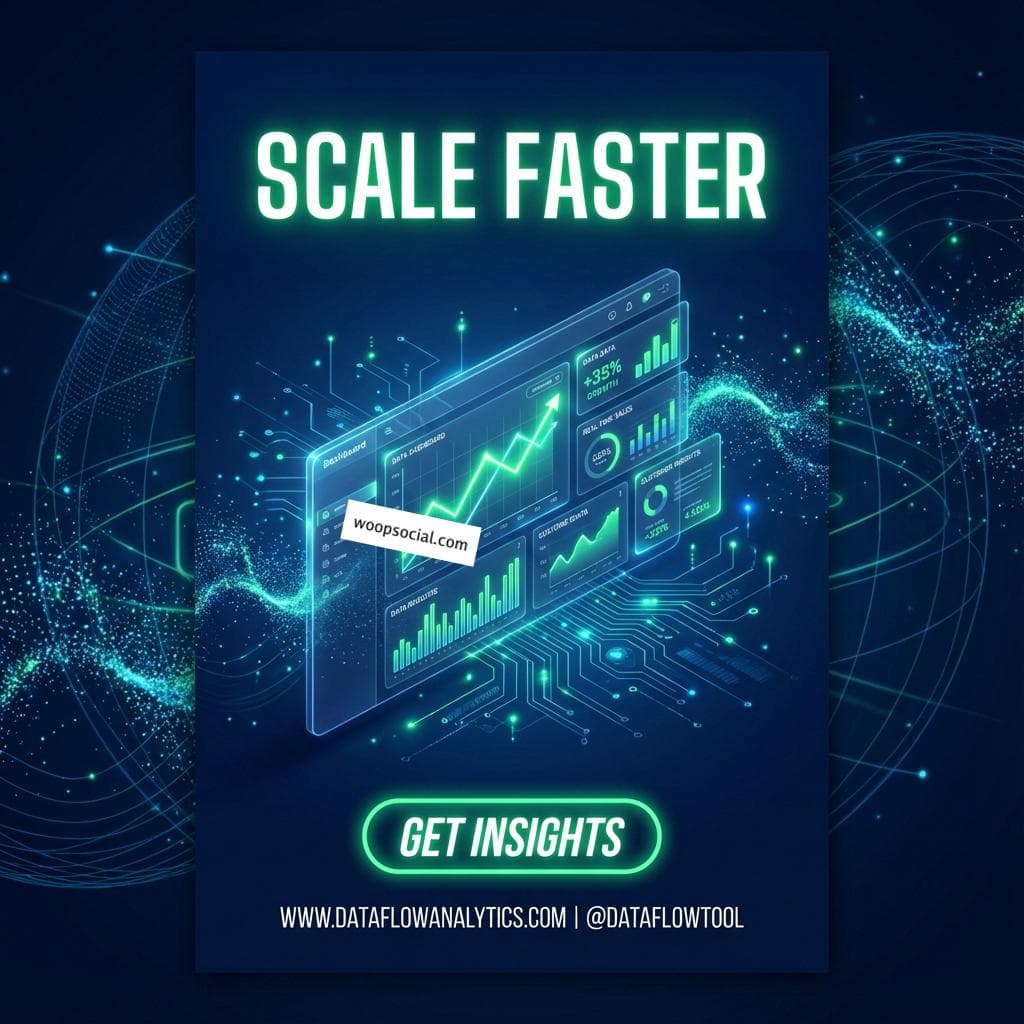 Neon Dark Mode Analytics Dashboard
