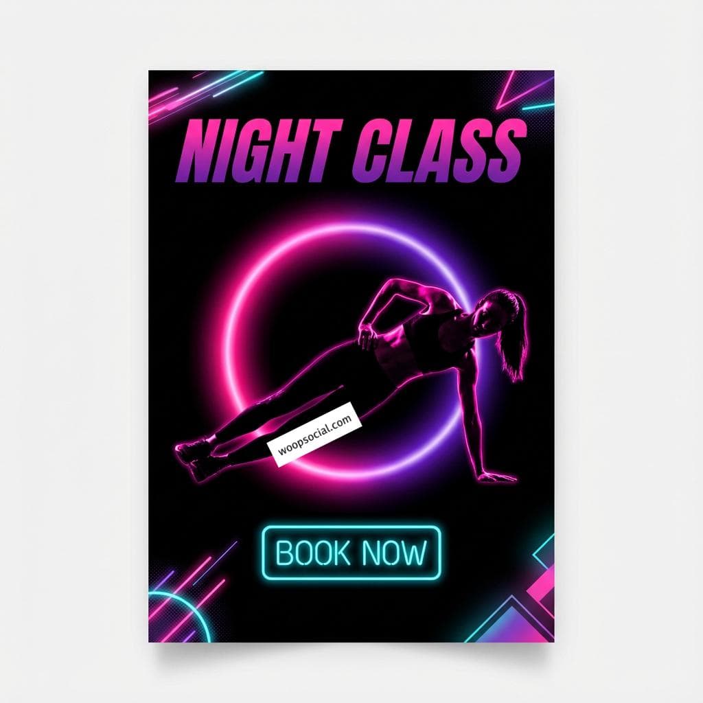 Neon Night High Contrast Pilates