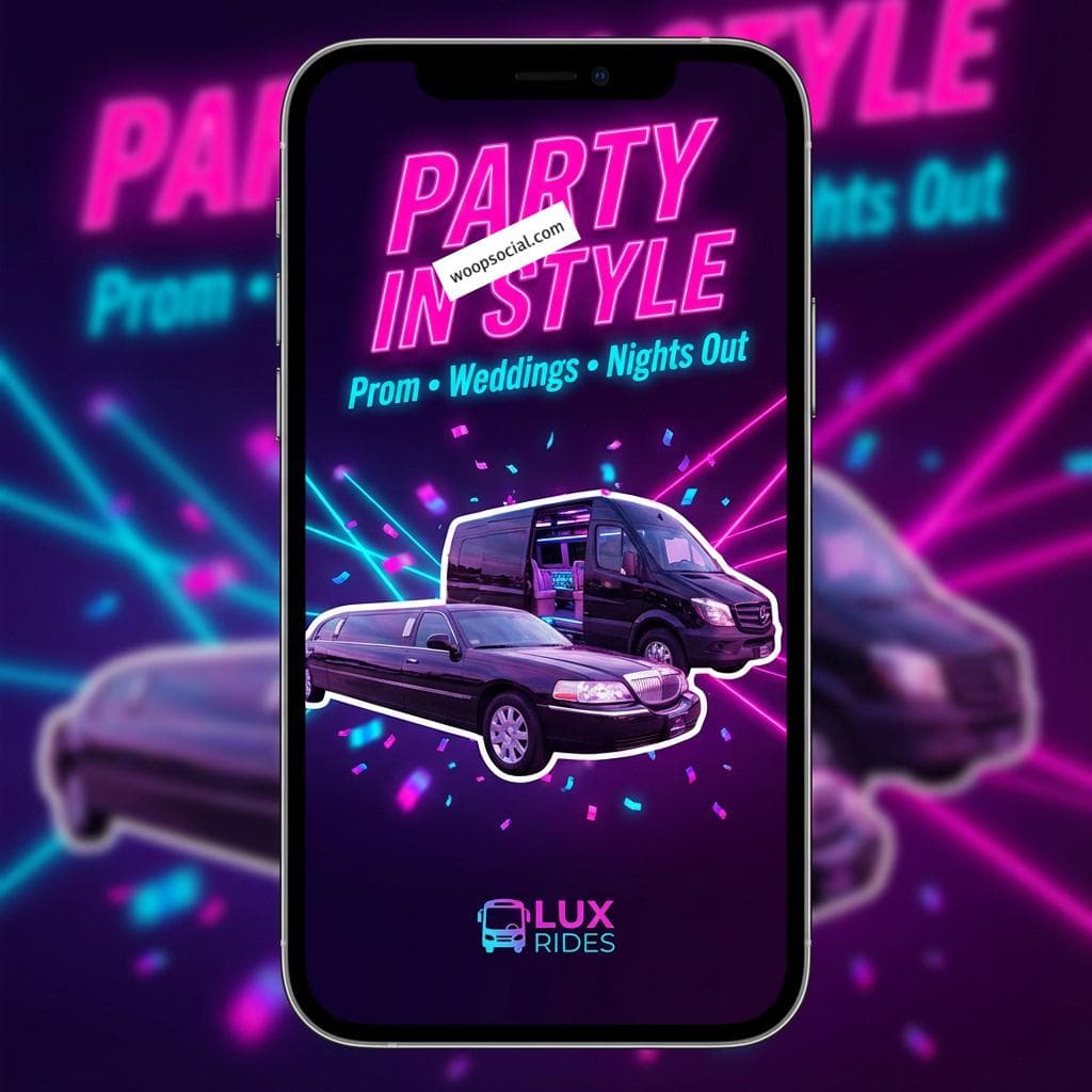 Neon Nightlife Party Bus