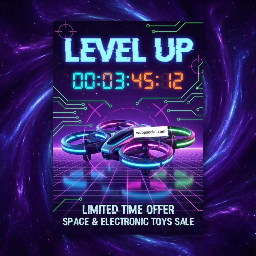 Neon Sci-Fi Space Toys