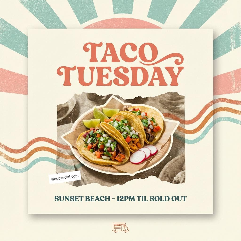 Retro California Taco Vibes