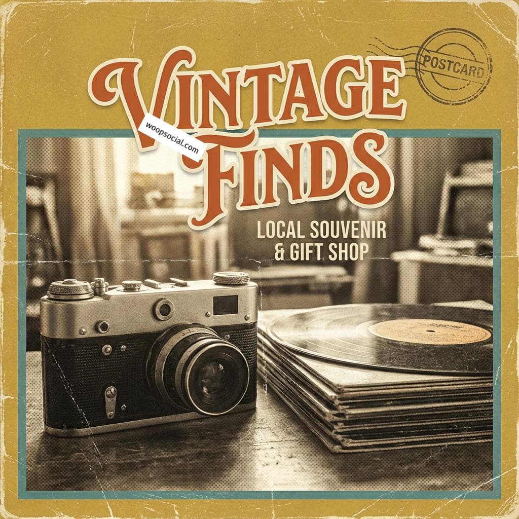 Retro Nostalgia Souvenir Style