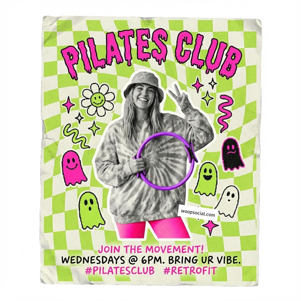 Retro Pop Gen Z Pilates