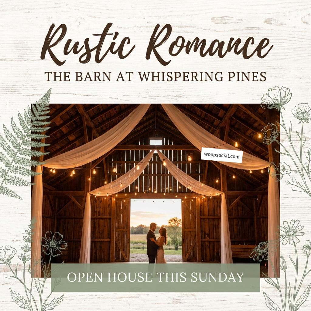 Rustic Barn Sunset Romance