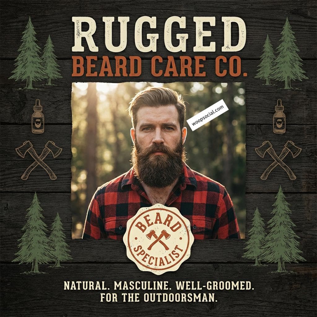 Rustic Woodsman Beard Care Promo