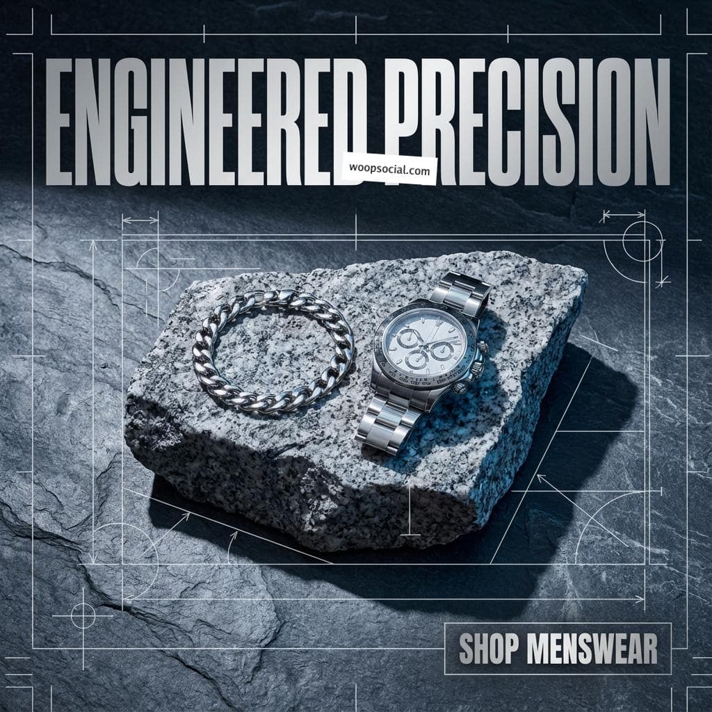 Silver Industrial Menswear