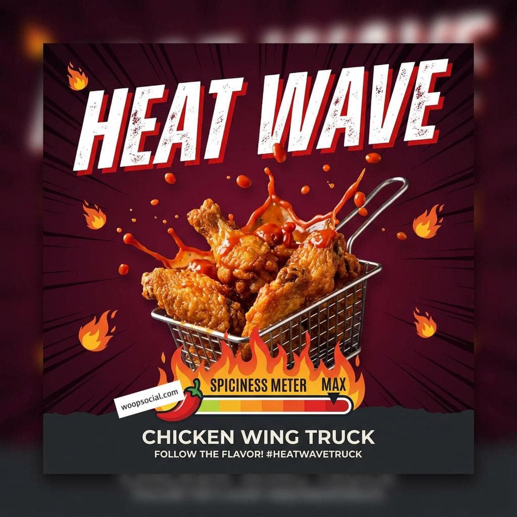 Spicy Wings Action Shot