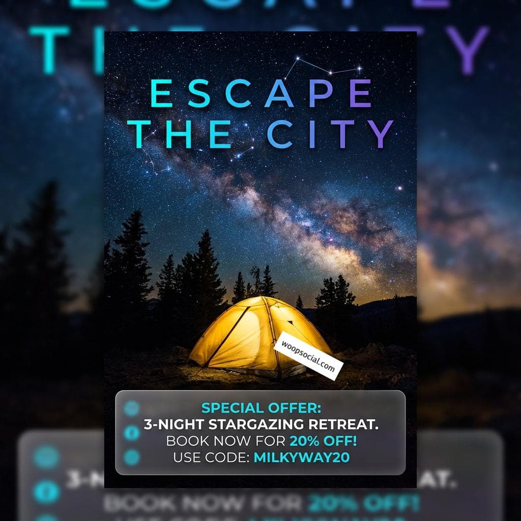 Starry Night Tent Camping Escape