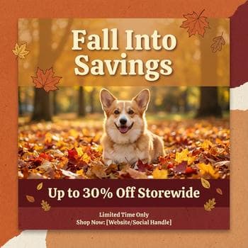 Autumn Pet Store Seasonal Sale