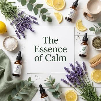 Botanical Aromatherapy Flat Lay