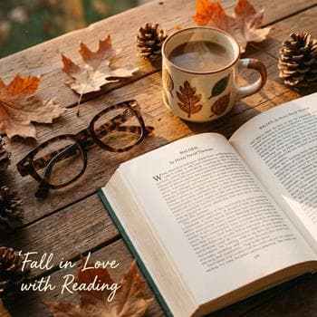 Cozy Autumn Reading Glasses Aesthetic