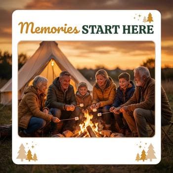 Cozy Bonfire Night Family Camping