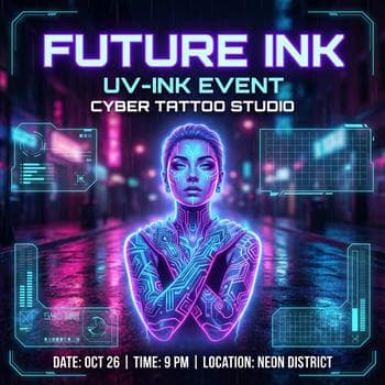 Cyberpunk Neon Ink