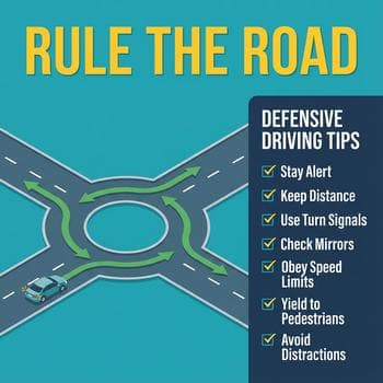 Defensive Driving Safety Graphic