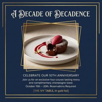 Elegant Fine Dining Anniversary