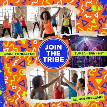 Energetic Group Class Collage