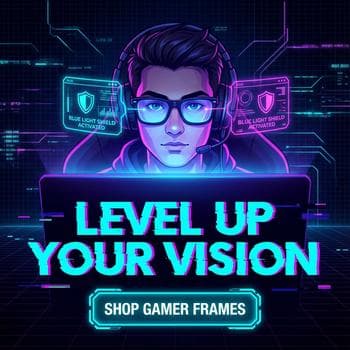 Futuristic Blue Light Gamer Protection