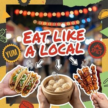 Local Street Food Tour Advertisement