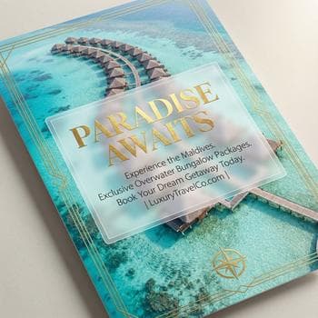 Luxury Tropical Island Getaway Flyer