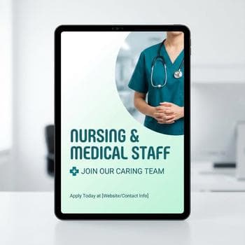 Medical Staffing Clean Teal