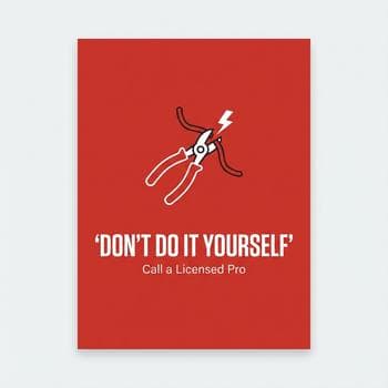 Minimalist DIY Warning