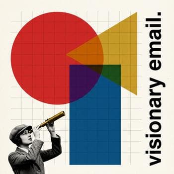 Minimalist geometric shape collage