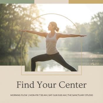 Minimalist Zen Yoga Studio