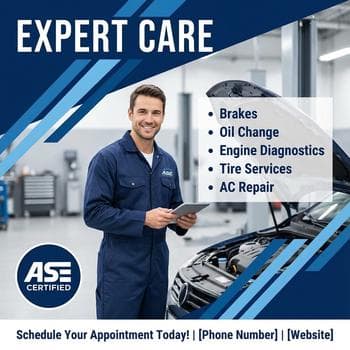 Modern Trusted Mechanic Service Flyer