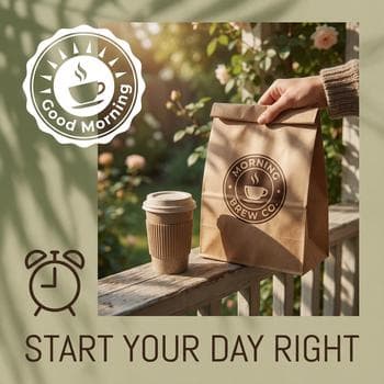 Morning Coffee Paper Bag