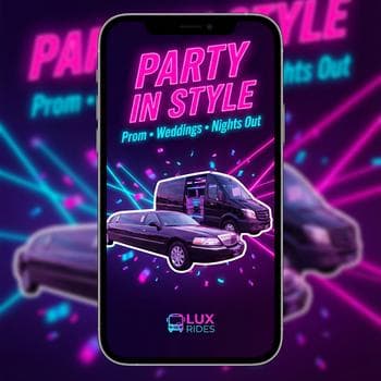 Neon Nightlife Party Bus