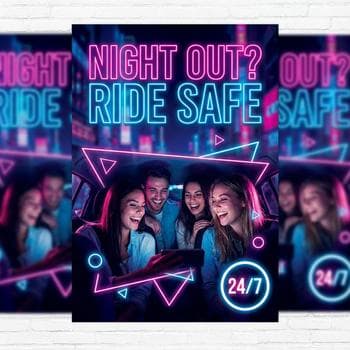 Neon Nightlife Party Ride