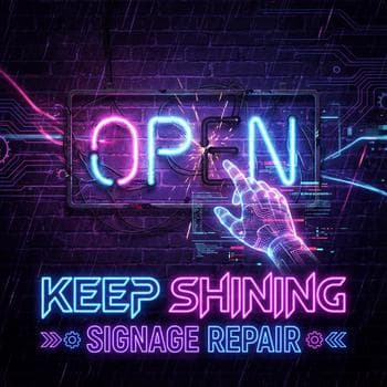 Neon Nightlife Signage Repair